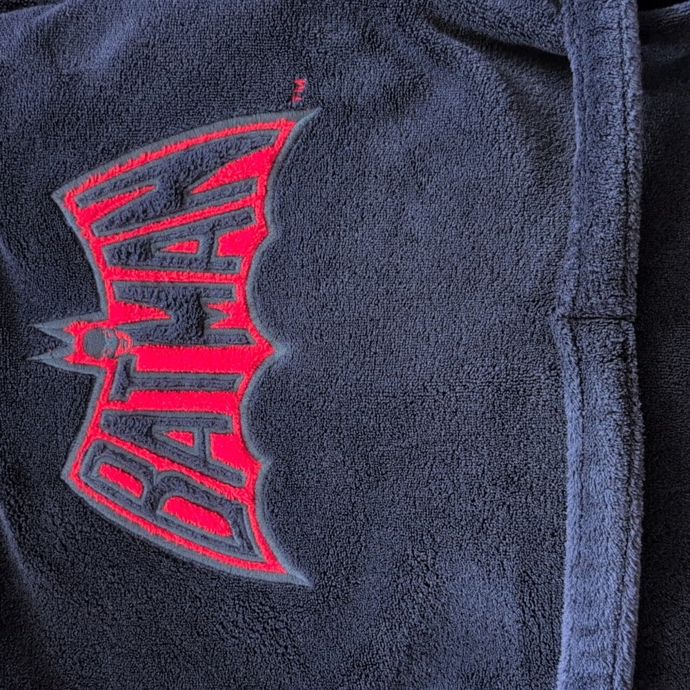 GAP KIDS  Batman Hooded Robe Navy Blue EUC